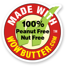 Made with 100 percent peanut nut free graphic